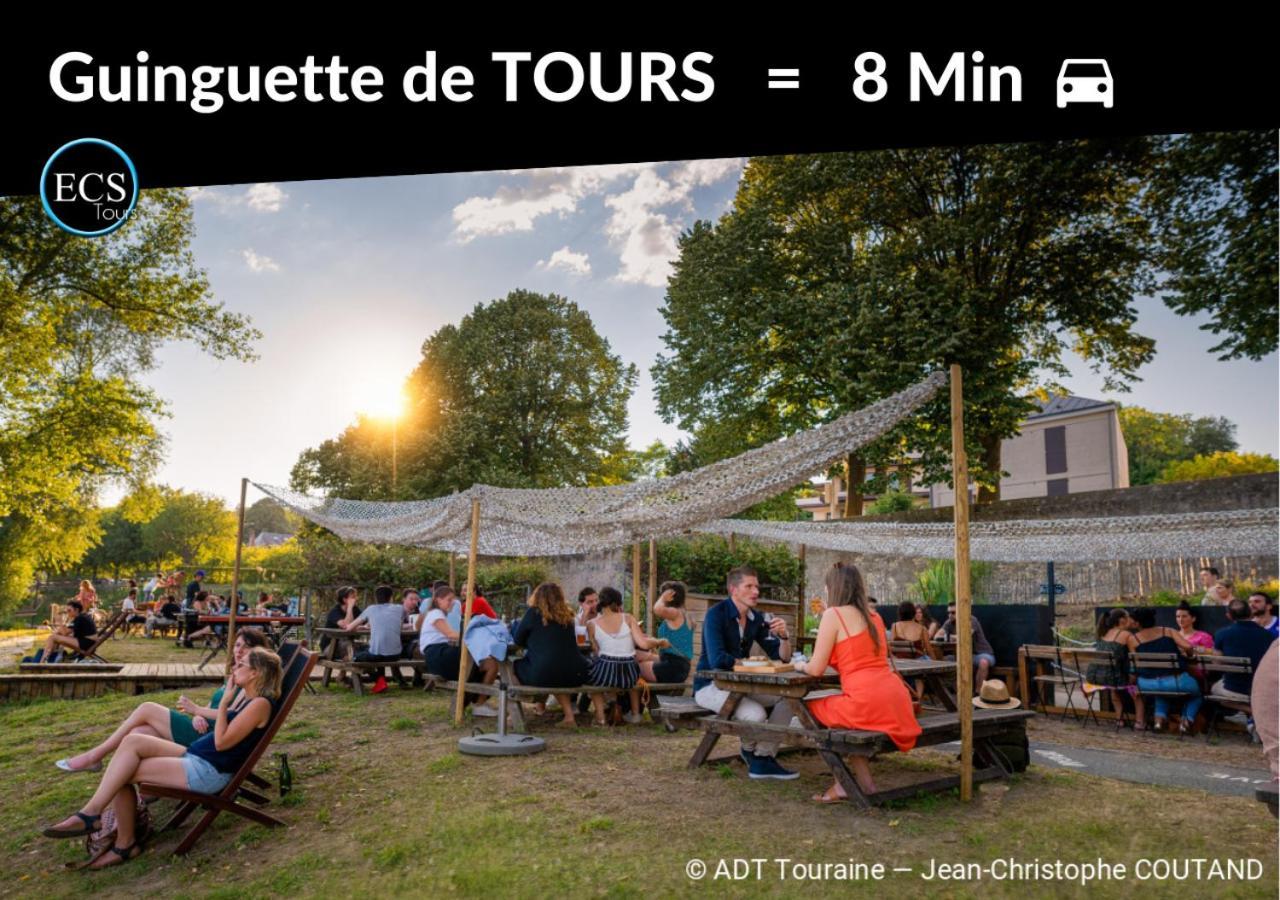 "Le Roll'S" - 1 Chambre - 5 Couchages - Calme - Terrasse - Parking Prive Tours Zewnętrze zdjęcie